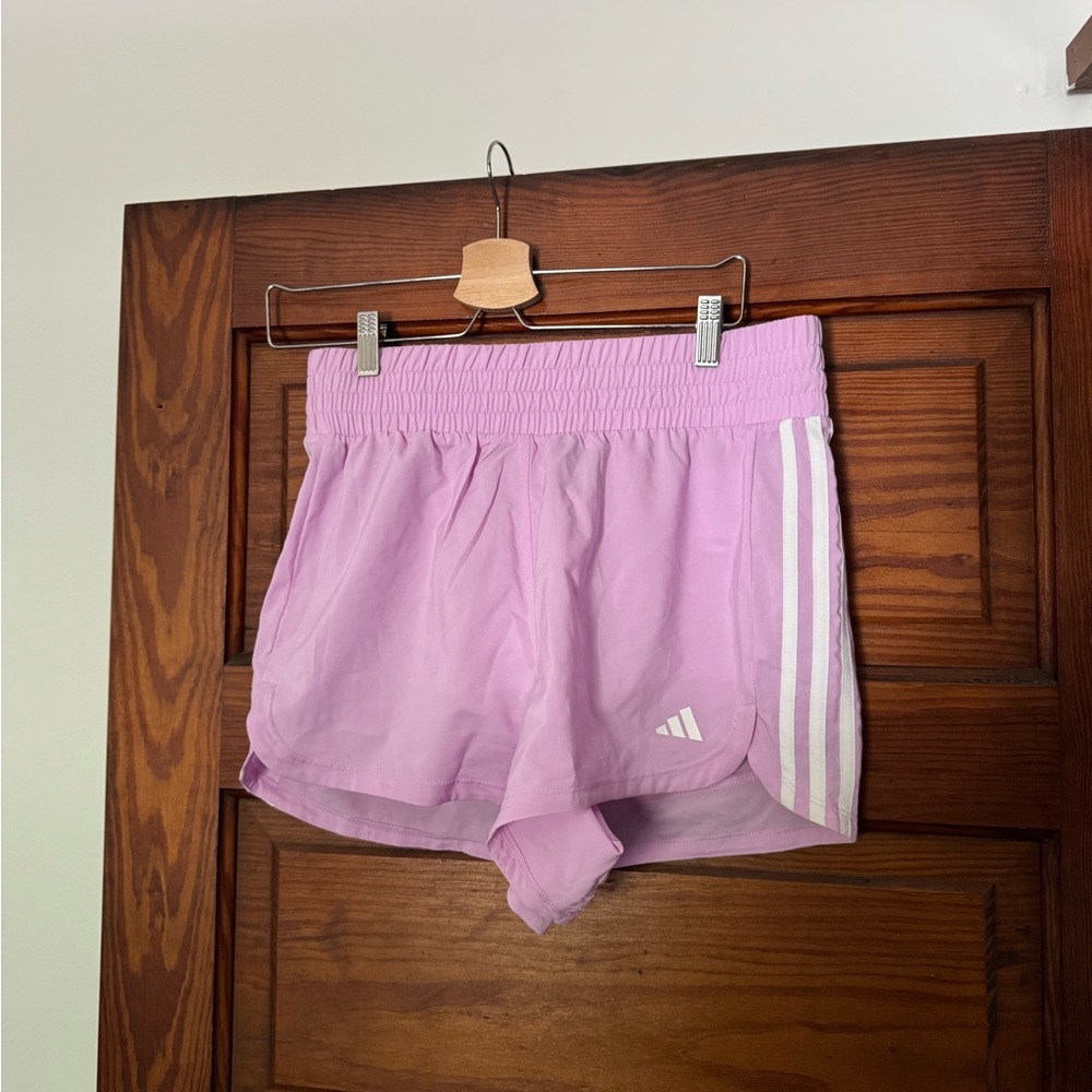 Adidas Women's Light Pink Athletic Shorts